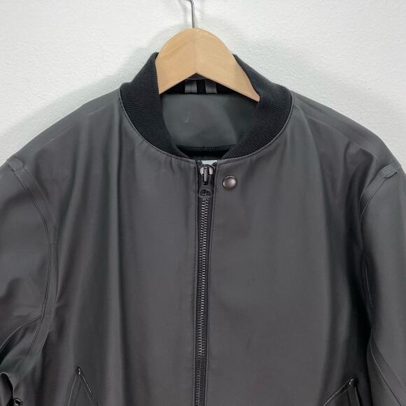 Stutterheim Vastertorp Bomber Raincoat Dark Gray Mens Medium - Picture 3 of 10